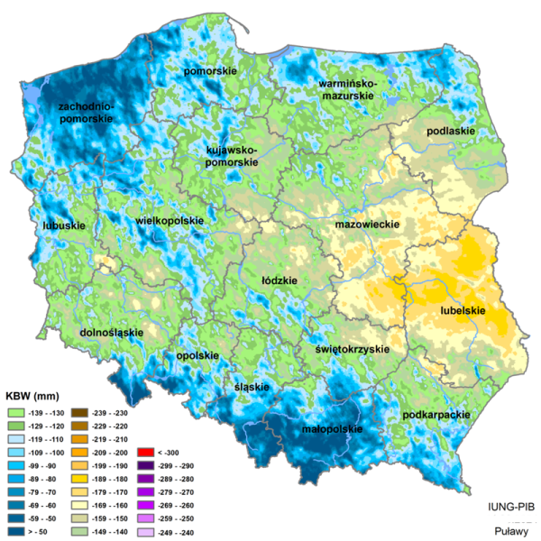 IUNG: susza już we wszystkich województwach