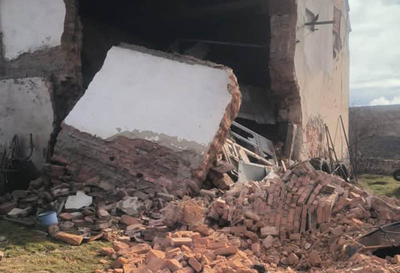 Mężczyzna zginął pod gruzami stodoły