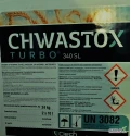 CHWASTOX TURBO 340 SL 20l (2 pojemniki x 10l) pakowane w oryginalne kartony. Cena 600 zł. Możliwa wysyłka kurierska (za dopłatą 25zł)....