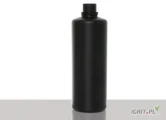 Butelki 1000ml, czarne lub inny ciemny kolor, okrągłe. HDPE lub LDPE. Może być z wskażnikiem ilości płynu.