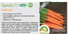 GEPWEG oferuje nasiona marchwi odmiany Speedo F1  kal. 1.4-1.6(normal lub podkiełek) firmy Hazera(j.100 000 lub 500 000 n). Dostawa...