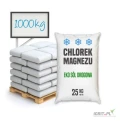 Chlorek magnezu płatki, Eko sól drogowa 1000 kg (40 X 25 kg).
