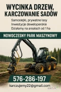 Wycinka ,karczowanie sadów z korzeniami od 1 ha ,całe mazowieckie,łódzkie,śląskie ,areały od kilku ha cała Polska.Zabieramy cały...