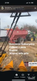 Witam oferuje usługę koszenia kukurydzy możliwość odkupienia i odwozu