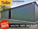 Garaż Blaszany, Lekka Hala Stalowa - konstrukcja z profila - GRZYWSTAL
