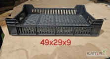 Sprzedam skrzynki plastikowe o wymiarach 50 x 30 cm. Pomieszczą około 3-4 kg owoców np. borówek. Ilość około 4000 szt.
