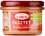 Delikatny, smarowny pasztet wieprzowy przygotowany z najwyższej jakości mięsa.
