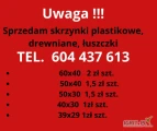 Sprzedam Łuszczki , skrzynki plastikowe około 16 modeli wiecej informacji 604 437 613
