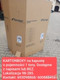 Sprzedam kartonboxy na kapustę o pojemności 1 tony. Tel. 693098868/ 600888415