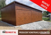 Garaż Blaszany JEDNOSPADOWY 7x6 - Magazyn / Wiata - Romstal
