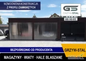 Garaż Blaszany Jednospadowy| Garaże Blaszane |Wiata |Hale - GRZYWSTAL