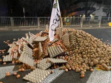 Protest: AGROunia oznaczyła dom prezesa PiS