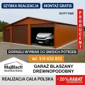 Garaż Blaszany z zadaszeniem bocznym | Dwuspadowy | Garaże -Maj-Blach