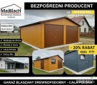 ZŁOTY DĄB Garaż Blaszany 6x6 | Blaszak | Montaż Gratis – Maj-Blach