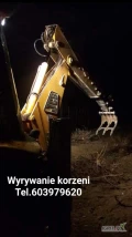 !!!! Wyrywanie Korzeni !!!! Koparko-Ładowarką JCB 3CX i koparką gąsienicową ze specjalnymi Widłami dzięki którym wyrywanie jest...