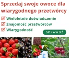 Sprzedawaj owoce do wiarygodnych przetwórni !