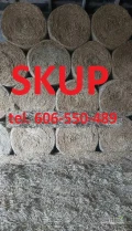 Kupię suchą słomę w belach 120x120 owinieta siatko z transportem . Pow. Węgrów .Tel . 606550489 .