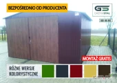 Garaż blaszany BRĄZOWY - Magazyn Wiata - Hala Stalowa – GRZYWSTAL