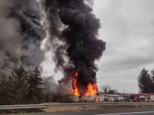 Ogromny pożar kurnika pod Gorzowem Wielkopolskim