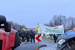 Rolnicy z Dolnego Śląska protestują razem z Niemcami