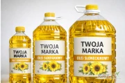 Olej słonecznikowy rafinowany 1L / 5L / 10L – produkcja pod marką klienta (Private Label, indywidualne PET)