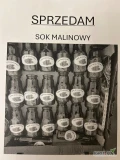 Sprzedam nadwyżkę soków malinowych z własnej plantacji w butelkach 300 ml  