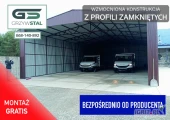 Garaż Blaszany Wysoka Otwarta/Wiata  Hala Garaże Blaszane – GRZYWSTAL