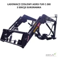 ŁADOWACZ tur euroramka C 360 3 sekcje hydrauliki nowy siłowniki dwustronne C-360