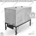Duża topiarka parowa na 20/28 ramek Dadant/Wielkopolska Maxi Nierdzewna