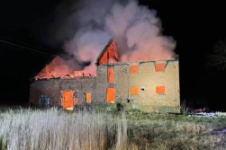 Stary skład zboża płonął jak pochodnia