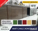 GARAŻ BLASZANY -ORZECH -Garaże Blaszane -Magazyn Rolniczy -GRZYWSTAL