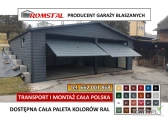 GARAŻ BLASZANY Grafitowy Dwuspadowy - Magazyn - Schowek – ROMSTAL*