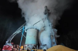 W suszarni spaliło się 20 ton kukurydzy