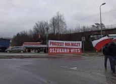Rolnicy protestowali przy granicy z Ukrainą