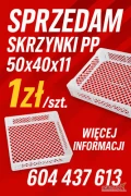 sprzedam typowe skrzynki na winogrona 50/40/11