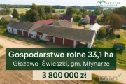 SPRZEDAM Gospodarstwo rolne 33,1 ha – Głażewo-Święszki, gm. Młynarze